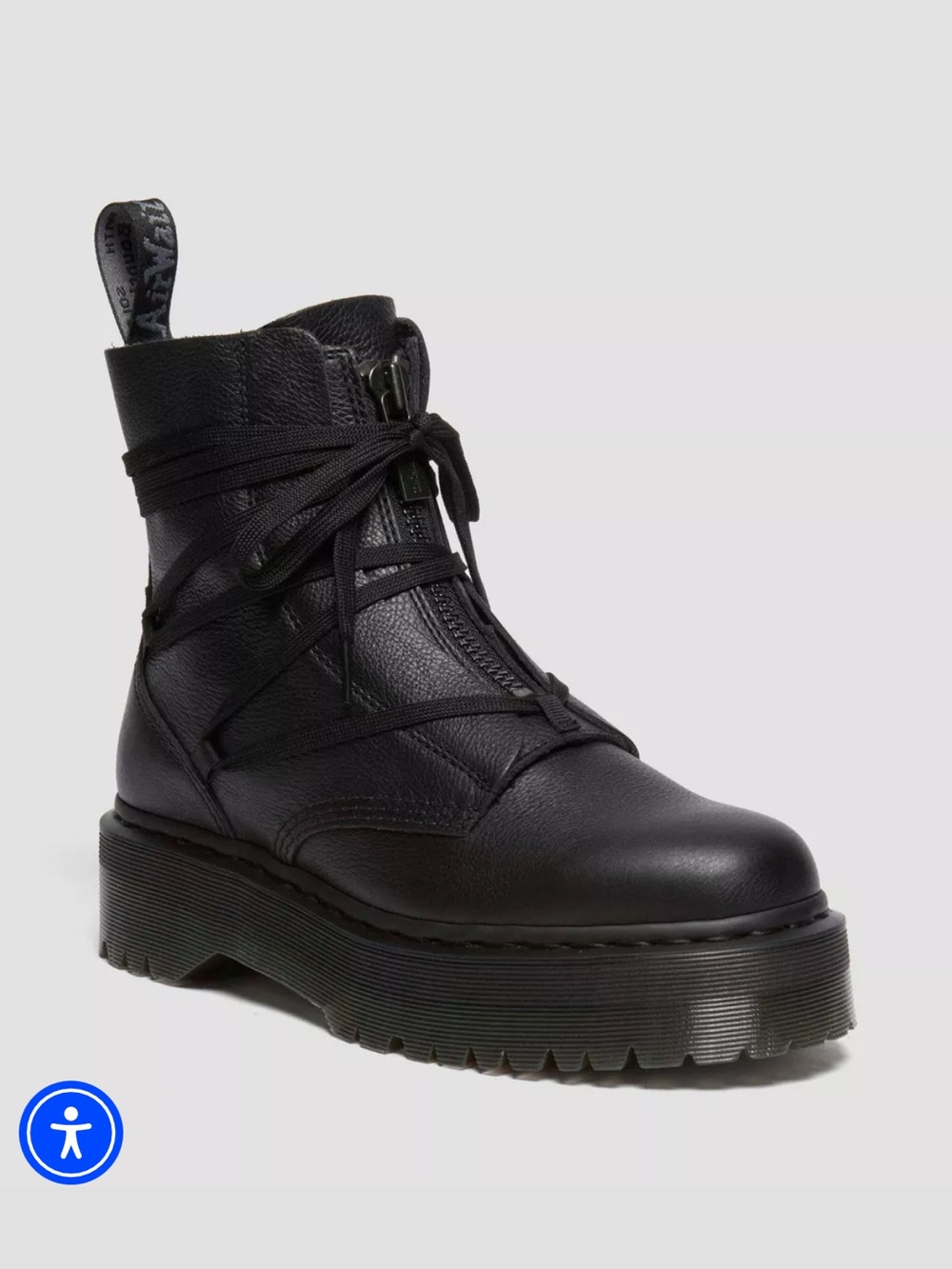 JARRICK II LACED LEATHER PLATFORM BOOTS - Picture 2 of 8